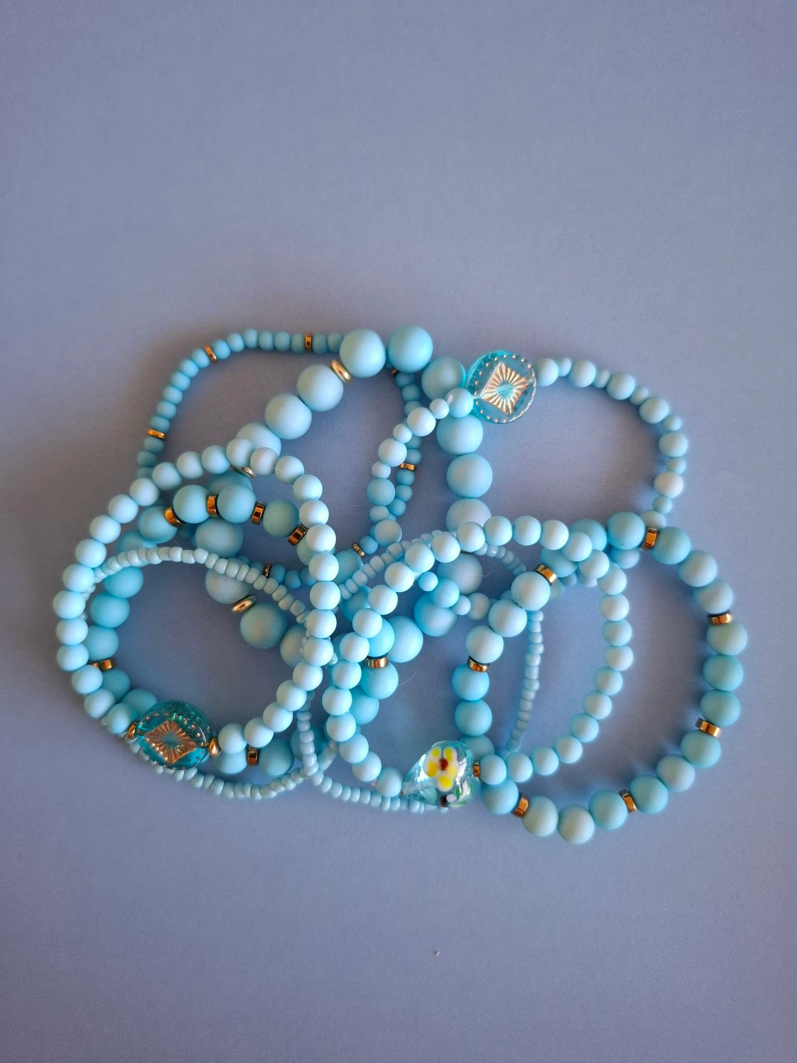 Conjunto de pulseiras azul 2 – photo 2